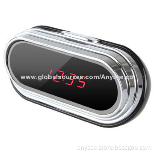 Mini Metal Desk Clock DVR, 8 Hours Charging Time, 2,400mA Battery Capacity